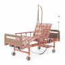 Кровать для лежачих больных электрическая MED-MOS DB-7 ЛДСП (коричневый) с матрасом